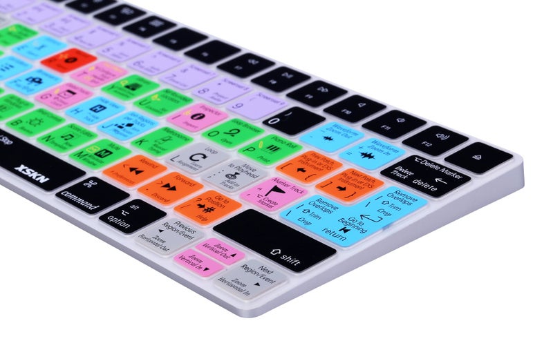 XSKN غطاء سيليكون لوحات المفاتيح XSKN Logic Pro مع مفاتيح اختصار وظيفية للوحة المفاتيح السحرية اللاسلكية Bluetooth A1644 MLA22LL/A MLA22B/A - Image 4